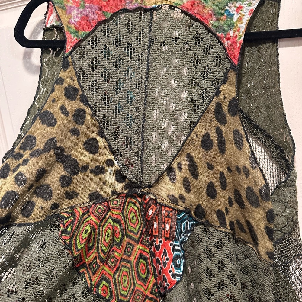 Soft Surroundings Multicolor Long Artsy Boho Leopard Kimono Duster Size L/XL - Picture 8 of 8